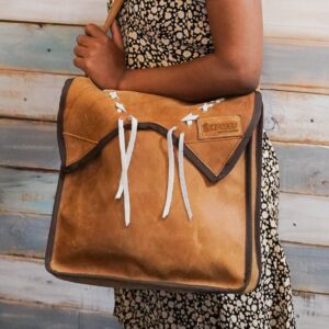 Brown Satchel with String