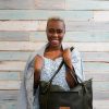 Black, Zipped, Leather Satchel - Image 2